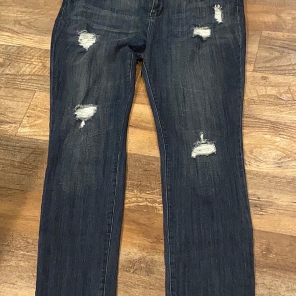 JUBY BLUE Destroyed Distressed Stretch Denim Skinny Jeans Women’s 3XL 20W 41x33 - Picture 6 of 6